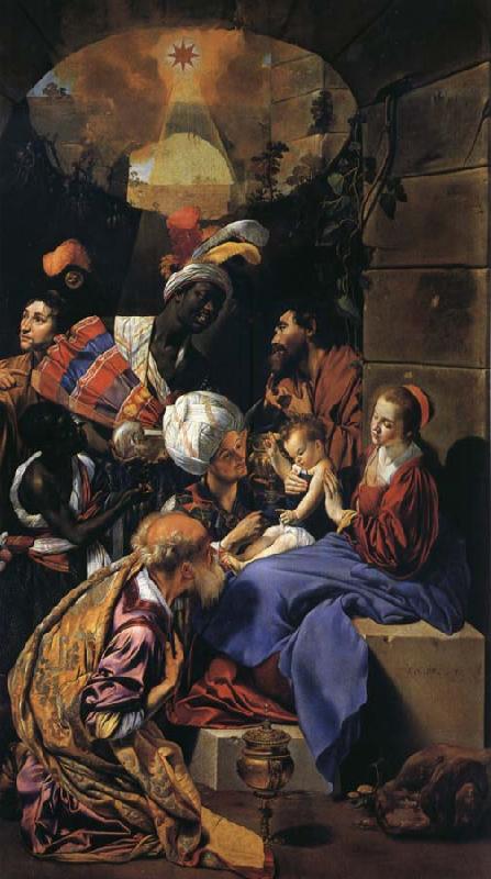 Maino, Juan Bautista del Adoration of the Magi France oil painting art